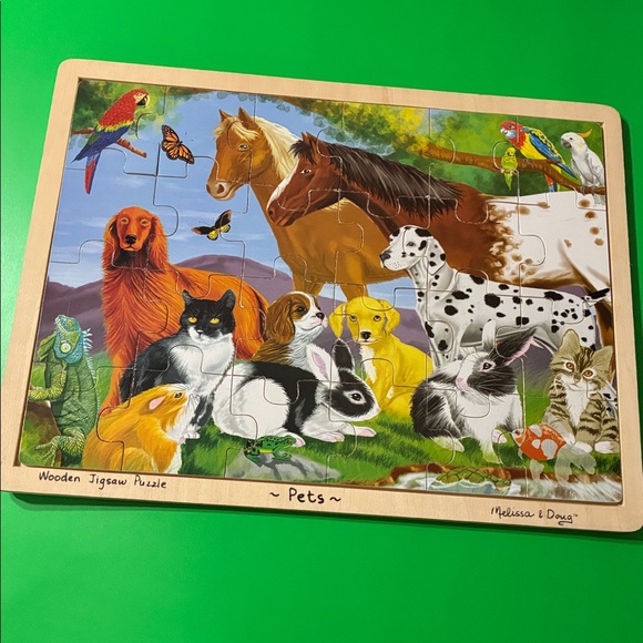 Melissa & Doug Other - Melissa & Doug - PETS WOODEN JIGSAW TRAY PUZZLE